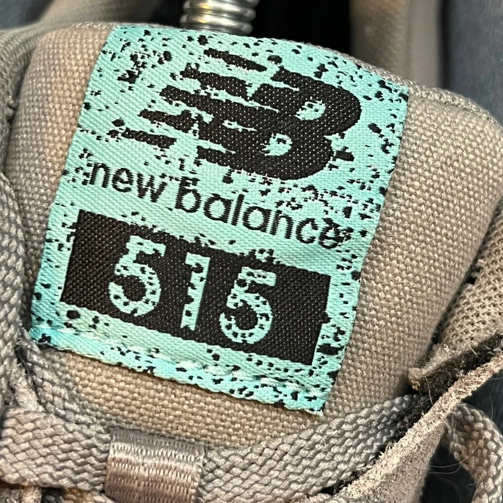 New Balance Sneakers Women 8 Gray Teal Suede Mesh‎ Retro Running Shoes WL515NBD